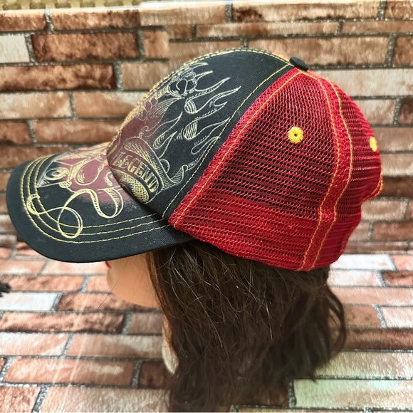 Walt Disney World Mickey Mouse Rock Legend Black and Red Graphic Cap - Picture 9 of 9